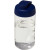 Športová fľaša s vyklápacím viečkom - 500 ml, farba - průhledná