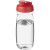 Športová fľaša s vyklápacím viečkom - 600 ml, farba - průhledná