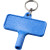 Plastový kľúč na radiátory Largo s kľúčenkou, farba - modrá