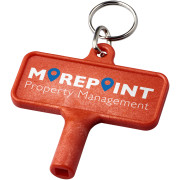 Plastový kľúč na radiátory Largo s kľúčenkou