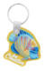 CreaFob prívesok na kľúče, farba - transparent yellow, veľkosť - 45×45 mm