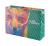 Horizontálna papierová nákupná taška na zákazku, farba - multicolour