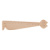 Looney drevené pravítko, farba - natural, veľkosť - 160×45 mm