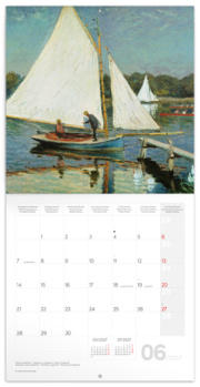 NOTIQUE Poznámkový kalendár Claude Monet 2027, 30 x 30 cm