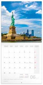 NOTIQUE Poznámkový kalendár New York 2027, 30 x 30 cm