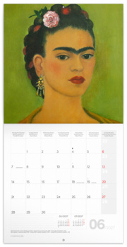 NOTIQUE Poznámkový kalendár Frida Kahlo 2027, 30 x 30 cm