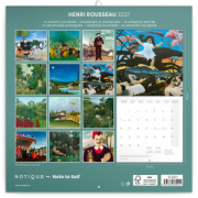 NOTIQUE Poznámkový kalendár Henri Rousseau 2027, 30 x 30 cm