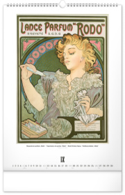NOTIQUE Nástenný kalendár Alfons Mucha 2027, 33 x 46 cm