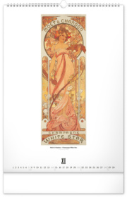 NOTIQUE Nástenný kalendár Alfons Mucha 2027, 33 x 46 cm