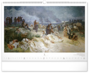 NOTIQUE Nástenný kalendár Slovanská epopej – Alfons Mucha 2027, 48 x 33 cm