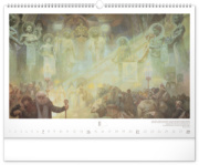 NOTIQUE Nástenný kalendár Slovanská epopej – Alfons Mucha 2027, 48 x 33 cm