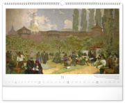 NOTIQUE Nástenný kalendár Slovanská epopej – Alfons Mucha 2027, 48 x 33 cm