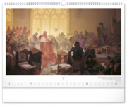 NOTIQUE Nástenný kalendár Slovanská epopej – Alfons Mucha 2027, 48 x 33 cm