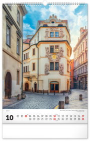 NOTIQUE Nástenný kalendár Praha CZ 2027, 33 x 46 cm