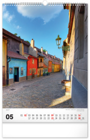 NOTIQUE Nástenný kalendár Praha CZ 2027, 33 x 46 cm