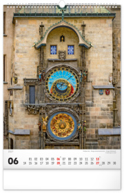 NOTIQUE Nástenný kalendár Praha CZ 2027, 33 x 46 cm