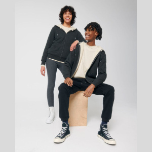 Hygger Sherpa unisex podšitá mikina na zips s kapucňou