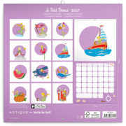 NOTIQUE Poznámkový kalendár Malý princ Plastic 2027, PLASTIC FREE, 30 x 30 cm