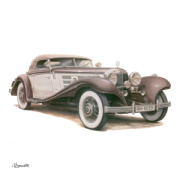 NOTIQUE Poznámkový kalendár Classic Cars – Václav Zapadlík 2027, PLASTIC FREE, 30 x 30 cm