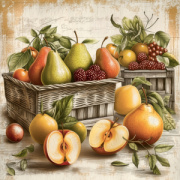 NOTIQUE Poznámkový kalendár Farmárske trhy 2027, PLASTIC FREE, 30 x 30 cm
