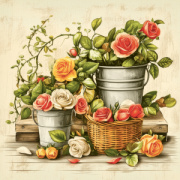 NOTIQUE Poznámkový kalendár Farmárske trhy 2027, PLASTIC FREE, 30 x 30 cm