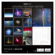 NOTIQUE Poznámkový kalendár NASA 2027, 30 x 30 cm