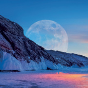 NOTIQUE Grid calendar The Moon 2027, 30 x 30 cm