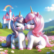 NOTIQUE Grid calendar Happy Unicorns 2027, 30 x 30 cm