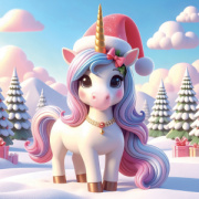 NOTIQUE Grid calendar Happy Unicorns 2027, 30 x 30 cm