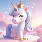 NOTIQUE Grid calendar Happy Unicorns 2027, 30 x 30 cm