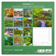 NOTIQUE Grid calendar Gardens 2027, 30 x 30 cm