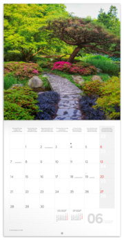 NOTIQUE Grid calendar Gardens 2027, 30 x 30 cm