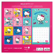 NOTIQUE Poznámkový kalendár Hello Kitty  2027, 30 x 30 cm