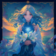 NOTIQUE Grid calendar Anime Zodiac 2027, 30 x 30 cm