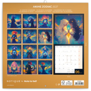 NOTIQUE Grid calendar Anime Zodiac 2027, 30 x 30 cm