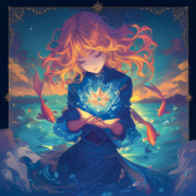 NOTIQUE Grid calendar Anime Zodiac 2027, 30 x 30 cm