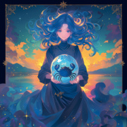 NOTIQUE Grid calendar Anime Zodiac 2027, 30 x 30 cm