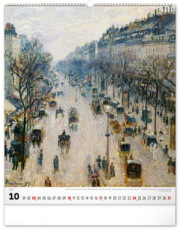NOTIQUE Nástenný kalendár Impresionizmus 2027, 48 x 56 cm
