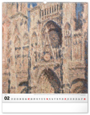 NOTIQUE Nástenný kalendár Impresionizmus 2027, 48 x 56 cm