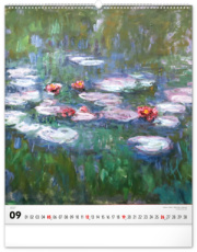 NOTIQUE Nástenný kalendár Claude Monet 2027, 48 x 56 cm