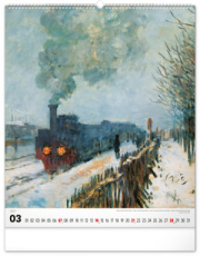 NOTIQUE Nástenný kalendár Claude Monet 2027, 48 x 56 cm