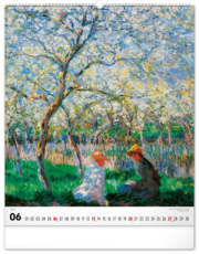 NOTIQUE Nástenný kalendár Claude Monet 2027, 48 x 56 cm