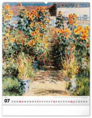 NOTIQUE Nástenný kalendár Claude Monet 2027, 48 x 56 cm