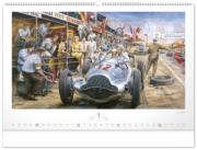 NOTIQUE Nástenný kalendár Oldtimers – Václav Zapadlík 2027, 64 x 42 cm