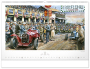 NOTIQUE Nástenný kalendár Oldtimers – Václav Zapadlík 2027, 64 x 42 cm