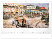 NOTIQUE Nástenný kalendár Oldtimers – Václav Zapadlík 2027, 64 x 42 cm
