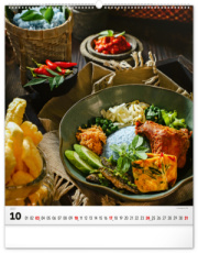 NOTIQUE Nástenný kalendár Gourmet 2027, 48 x 56 cm