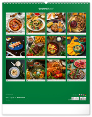 NOTIQUE Nástenný kalendár Gourmet 2027, 48 x 56 cm