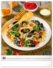 NOTIQUE Nástenný kalendár Gourmet 2027, 48 x 56 cm