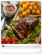 NOTIQUE Nástenný kalendár Gourmet 2027, 48 x 56 cm